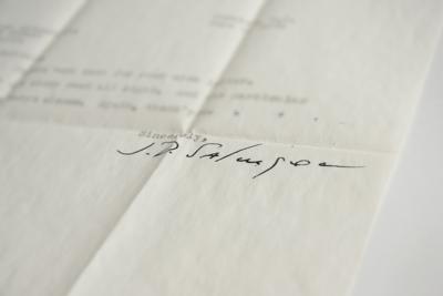 Lot #578 J. D. Salinger Typed Letter Signed - Image 2