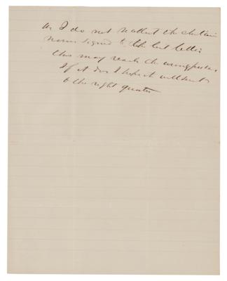 Lot #336 New York Governors: Horatio Seymour and Edwin D. Morgan (2) Autograph Letters Signed - Image 2
