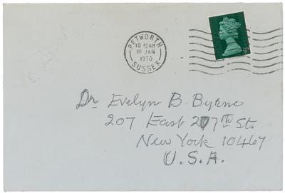 Lot #606 Ernest H. Shepard Signed Christmas Card - Image 2