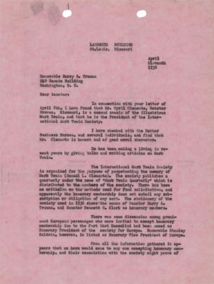 Lot #138 Harry S. Truman Typed Letter Signed - Image 2