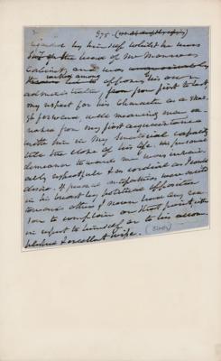 Lot #8 Martin Van Buren Handwritten Manuscript on J. Q. Adams - Image 3