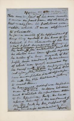Lot #8 Martin Van Buren Handwritten Manuscript on J. Q. Adams - Image 5