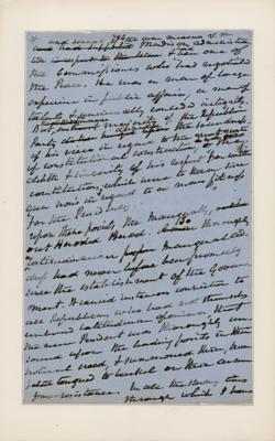 Lot #8 Martin Van Buren Handwritten Manuscript on J. Q. Adams - Image 6