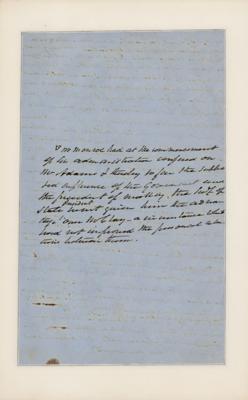 Lot #8 Martin Van Buren Handwritten Manuscript on J. Q. Adams - Image 9