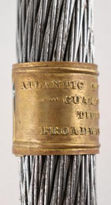Lot #175 Cyrus W. Field: Transatlantic Telegraph Cable Relic by Tiffany's - Image 2