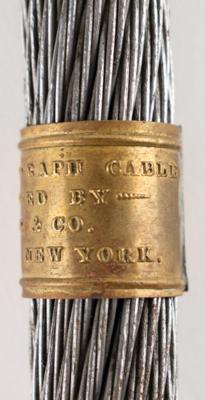 Lot #175 Cyrus W. Field: Transatlantic Telegraph Cable Relic by Tiffany's - Image 4