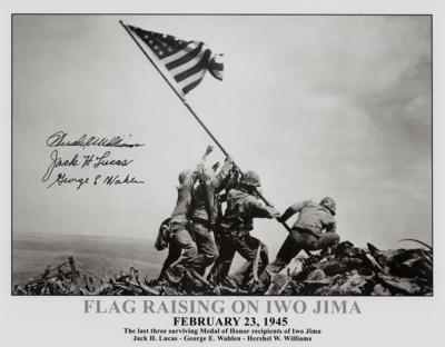 Lot #431 Iwo Jima: Medal of Honor Recipients (3) Signed Photograph - Image 1