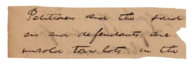 Lot #9 Abraham Lincoln Signature - Image 2