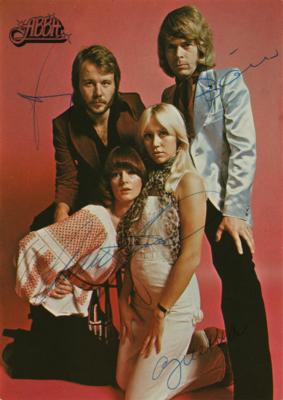 Lot #693 ABBA Signed Photograph