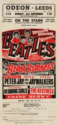 Lot #648 Beatles 1963 Odeon Leeds Handbill