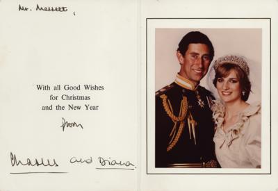 Lot #187 Princess Diana and Prince Charles Signed Christmas Card - Image 1