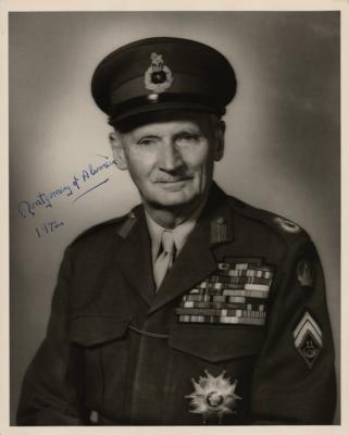 Lot #437 Montgomery of Alamein Signed Photograph