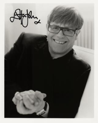Lot #666 Elton John Signed Photograph