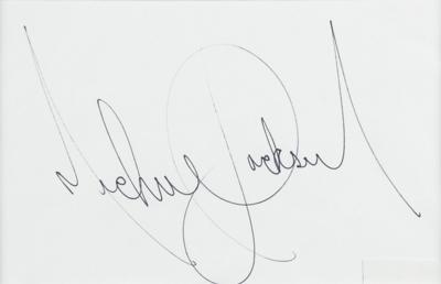 Lot #695 Michael Jackson Signature - Image 2