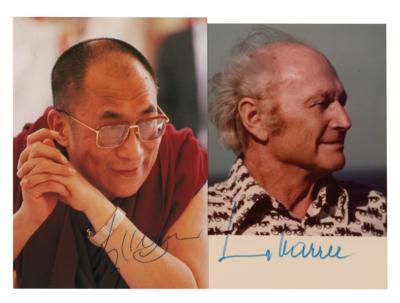 Lot #248 Dalai Lama and Heinrich Harrer (2) Signed Photographs - Image 1
