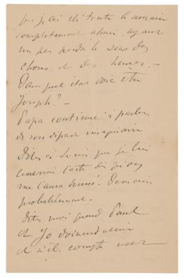 Lot #529 Henri de Toulouse-Lautrec Autograph Letter Signed - Image 2