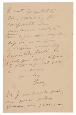 Lot #529 Henri de Toulouse-Lautrec Autograph Letter Signed - Image 3