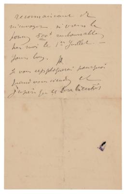 Lot #529 Henri de Toulouse-Lautrec Autograph Letter Signed - Image 4