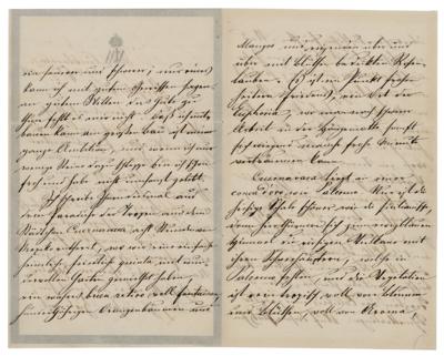 Lot #185 Emperor Maximilian I of Mexico Letter Signed - Image 2