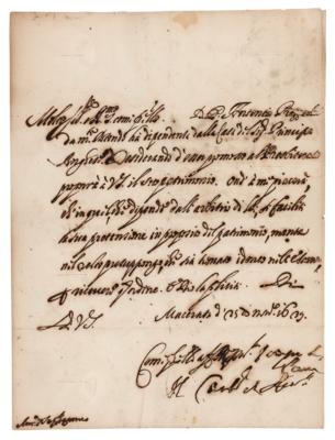 Lot #181 Felice Centini Letter Signed - Image 1
