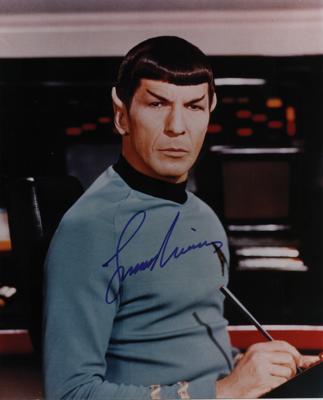 Lot #843 Star Trek: Leonard Nimoy Signed Photograph - Image 1
