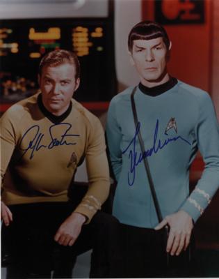 Lot #844 Star Trek: Shatner and Nimoy Signed Photograph - Image 1