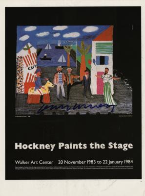Lot #288 David Hockney Signed Poster