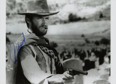 Lot #748 Clint Eastwood Signed Photograph
