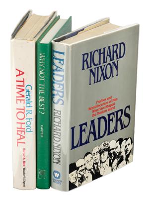 Lot #114 Richard Nixon, Jimmy Carter, and Gerald Ford (3) Signed Books - Image 1