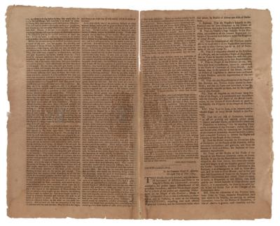 Lot #153 John Hancock: The New-York Gazette, &c. Extraordinary Mentioning the Repeal of the Stamp Act - Image 2