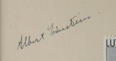 Lot #173 Albert Einstein Signed Stamp Sheet - Image 2