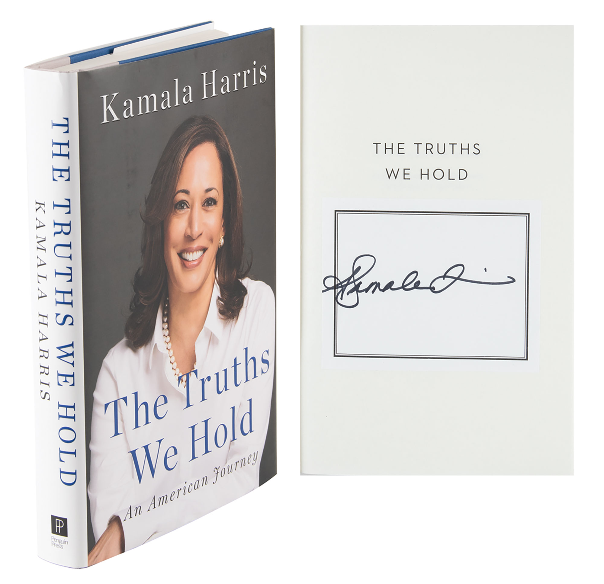 Lot #280 Kamala Harris Signed Book