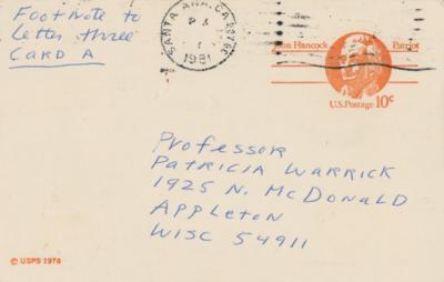 Lot #573 Philip K. Dick Autograph Letter Signed - Image 2