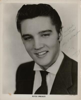 Lot #629 Elvis Presley Signed Photograph