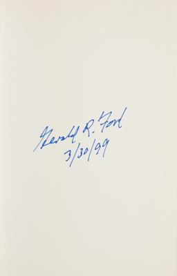 Lot #72 Gerald Ford Signed Book - Image 2