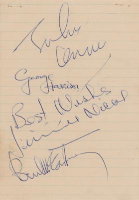 Lot #618 Beatles Signatures (with Jimmie Nicol) - Image 1