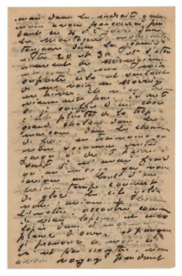 Lot #525 Claude Monet Autograph Letter Signed - Image 3