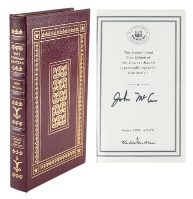 Lot #322 John McCain Signed Book