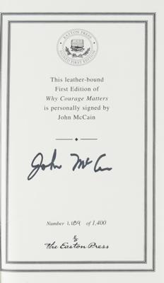 Lot #322 John McCain Signed Book - Image 2