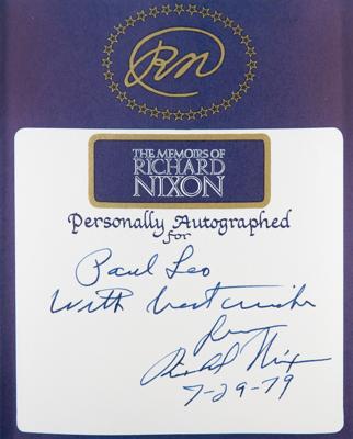 Lot #111 Richard Nixon Signed Bookplate - Image 1