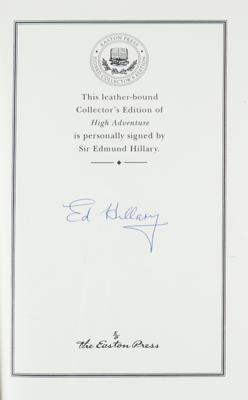 Lot #285 Edmund Hillary Signed Book - Image 2