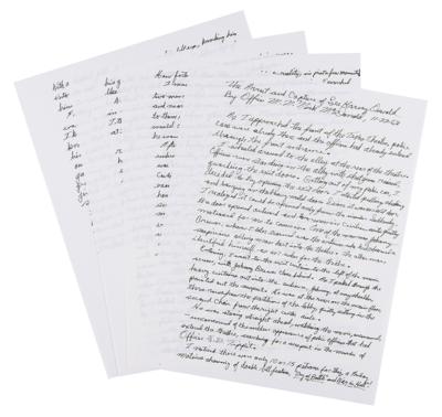 Lot #344 Lee Harvey Oswald: Autograph Manuscript and Souvenir Typescript Signed by the Assassin's Captors - Image 1