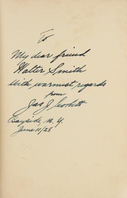 Lot #887 James J. Corbett Signed Book - Image 2