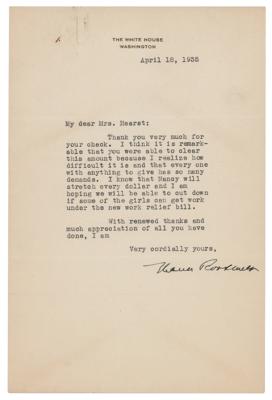 Lot #128 Eleanor Roosevelt Typed Letter Signed