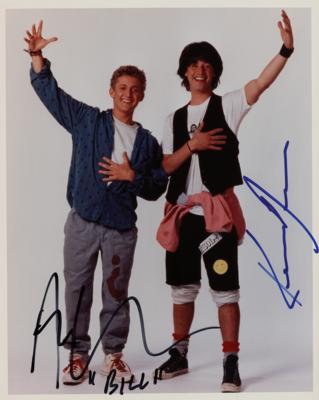 Lot #824 Keanu Reeves and Alex Winter Signed