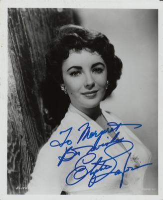Lot #858 Elizabeth Taylor Signed Photograph