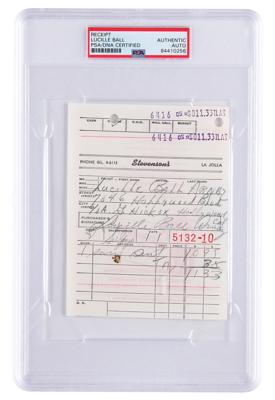 Lot #719 Lucille Ball Document Signed