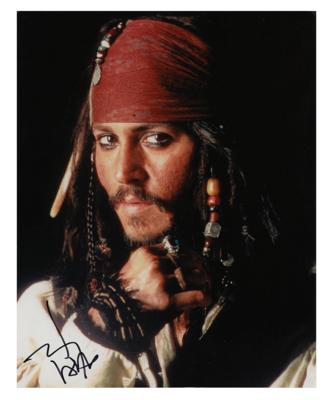 Lot #744 Johnny Depp Signed Photograph - Image 1