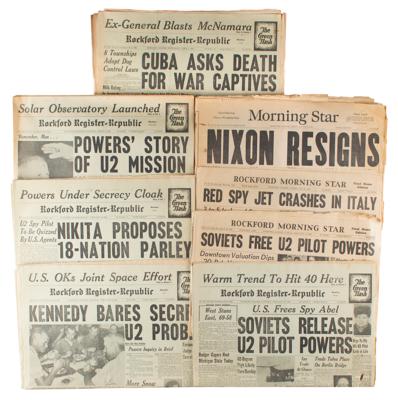 Lot #424 Cold War (20) Newspapers: Francis Gary Powers, Cuba, Nixon, and More - Image 1