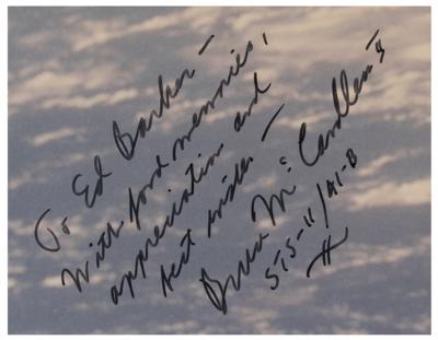 Lot #494 Bruce McCandless Signed Photograph - Image 2